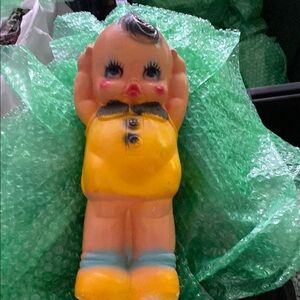 Vintage 1940s Chalkware Kewpie Doll Figurine